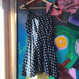 Lucca Couture Daisy Navy Blue Floral Skater Dress